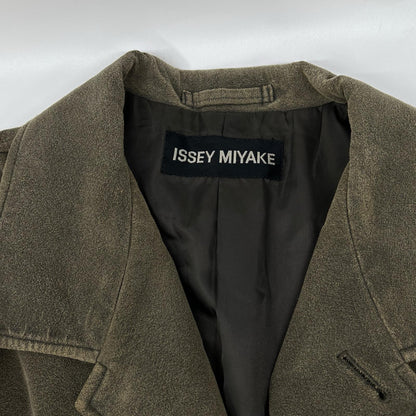ISSEY MIYAKE MEN イッセイミヤケメン ME23FD100 02AW カーキ スエード テーラードジャケット ジャケット
