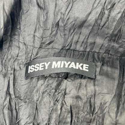 ISSEY MIYAKE MEN イッセイミヤケメン ME03FD182 10AW グレー×ブラック ギンガムチェックリバーシブルシワ加工ジャケット ジャケット