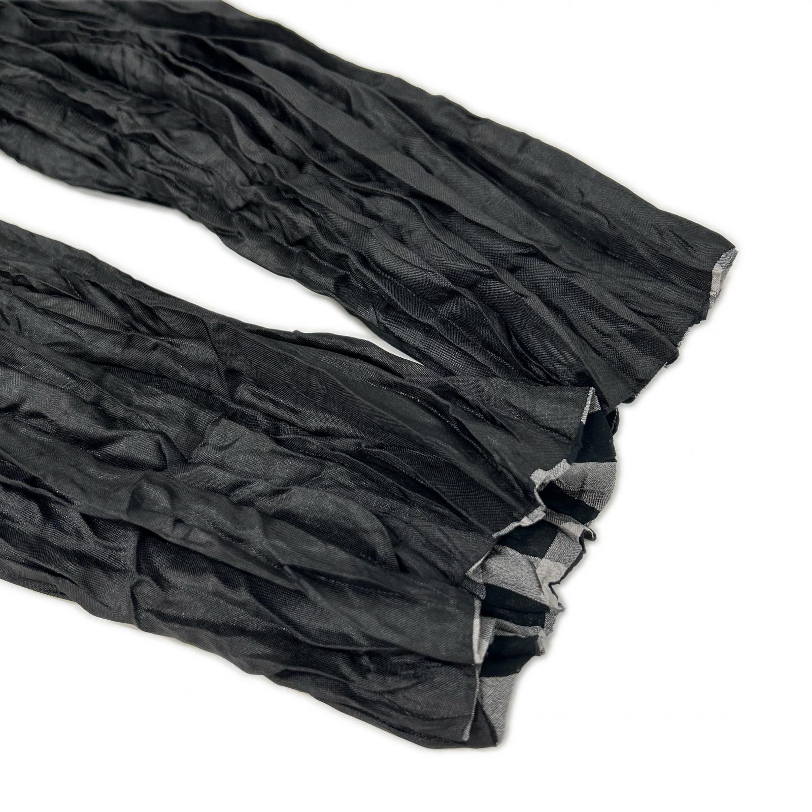 ISSEY MIYAKE MEN イッセイミヤケメン ME03FD182 10AW グレー×ブラック ギンガムチェックリバーシブルシワ加工ジャケット ジャケット