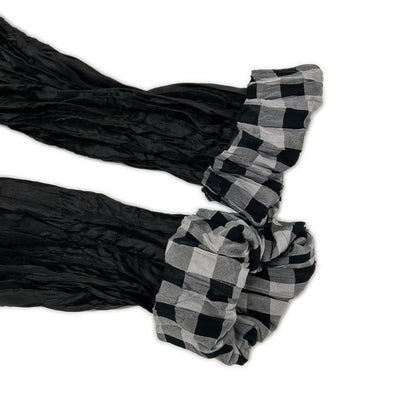 ISSEY MIYAKE MEN イッセイミヤケメン ME03FD182 10AW グレー×ブラック ギンガムチェックリバーシブルシワ加工ジャケット ジャケット