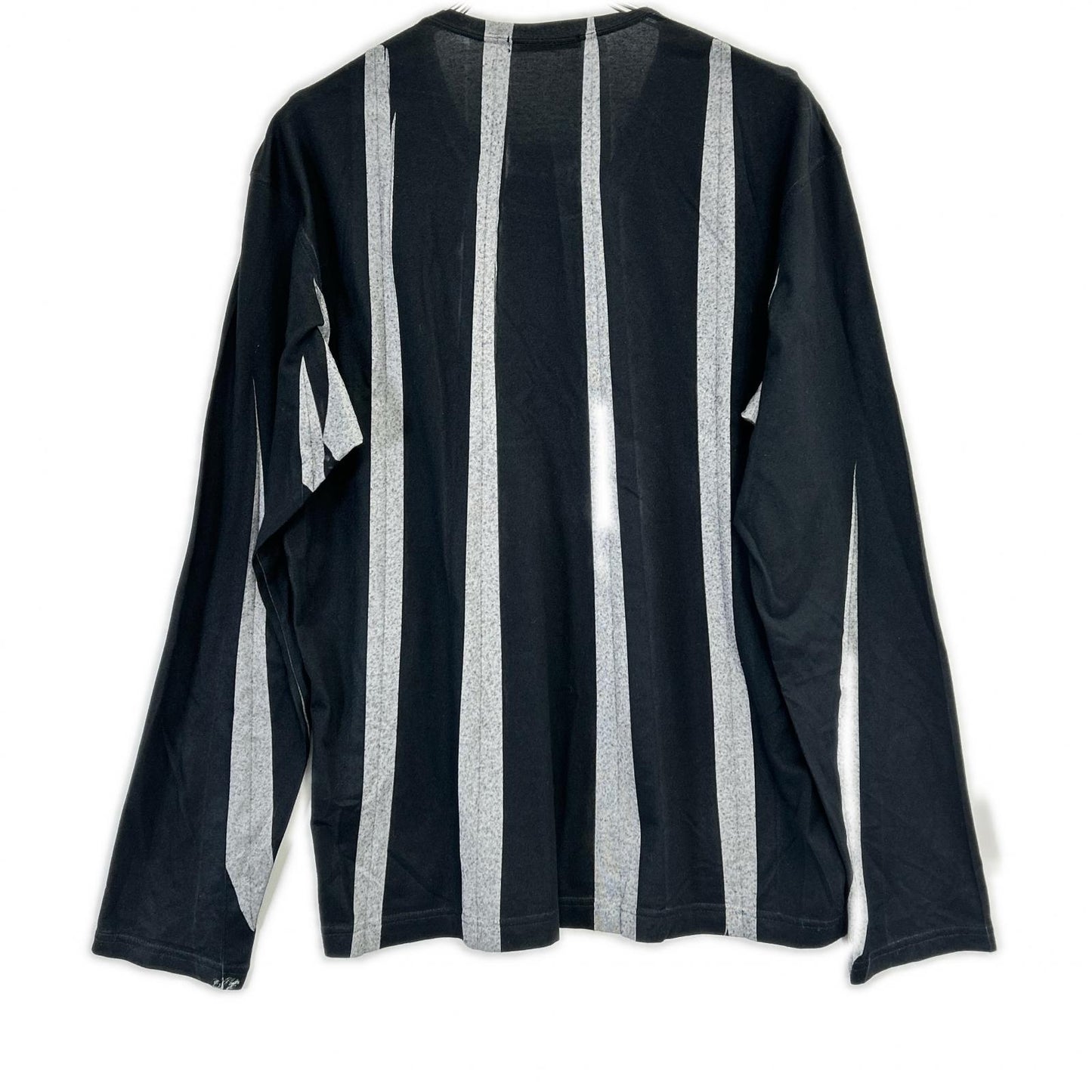ISSEY MIYAKE MEN イッセイミヤケメン ME93JK413 09AW ブラック ワイドストライプ ロングスリーブカットソー トップス