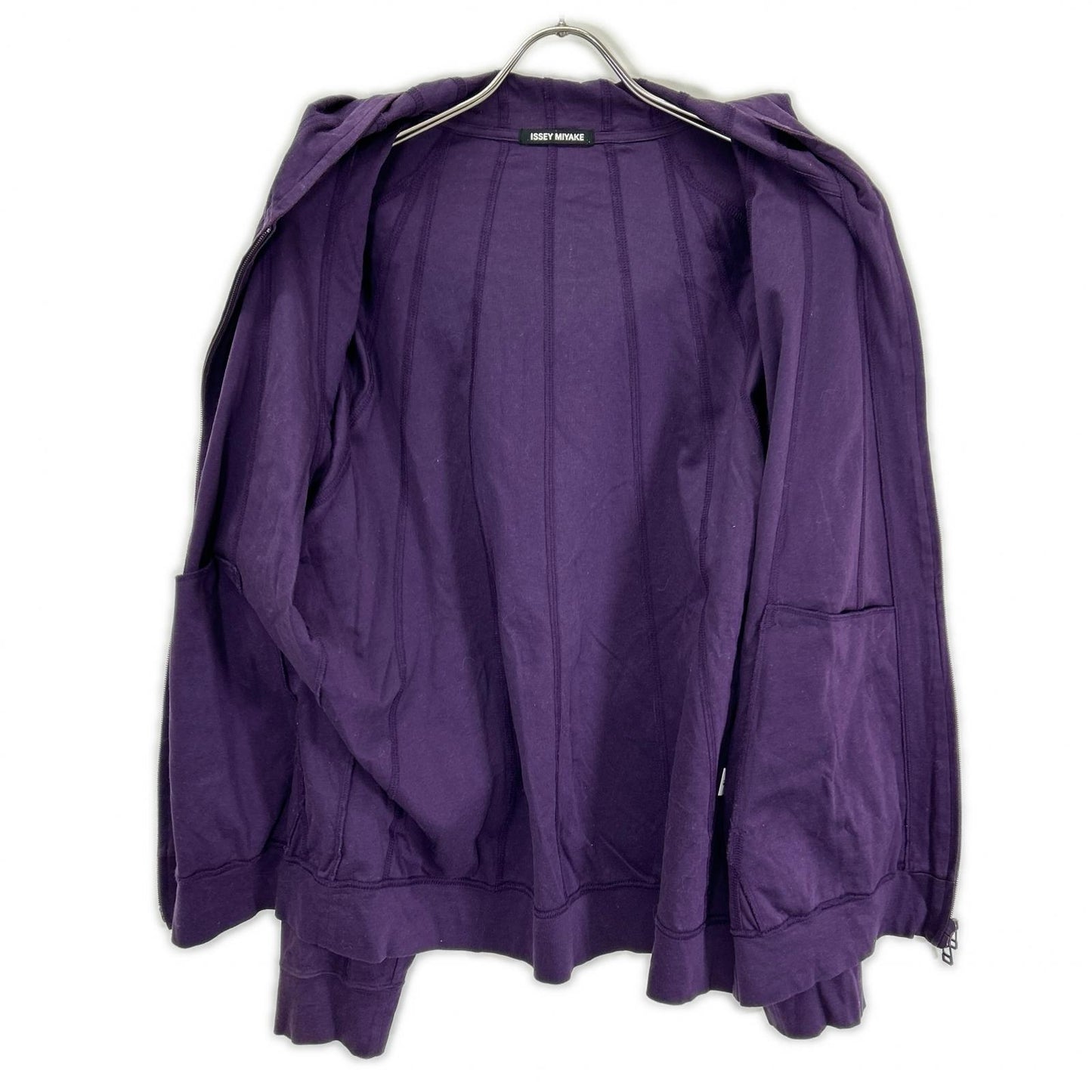 ISSEY MIYAKE MEN イッセイミヤケメン ME93JL430 09AW パープル フーデッドジップアップジャケット パーカ ジャケット