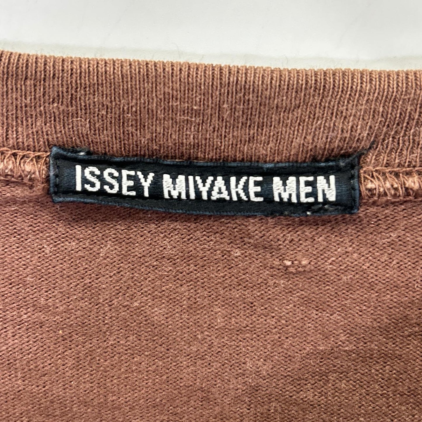 ISSEY MIYAKE MEN イッセイミヤケメン ME21JK212 12SS ブラウン デニム切替ロングスリーブカットソー トップス