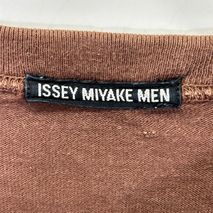 ISSEY MIYAKE MEN イッセイミヤケメン ME21JK212 12SS ブラウン デニム切替ロングスリーブカットソー トップス
