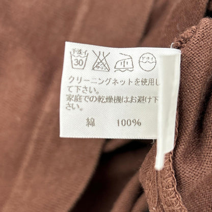 ISSEY MIYAKE MEN イッセイミヤケメン ME21JK212 12SS ブラウン デニム切替ロングスリーブカットソー トップス