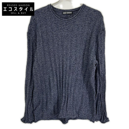 ISSEY MIYAKE MEN イッセイミヤケメン ME11KN0115 ブルー コットン100 クルーネックニット トップス