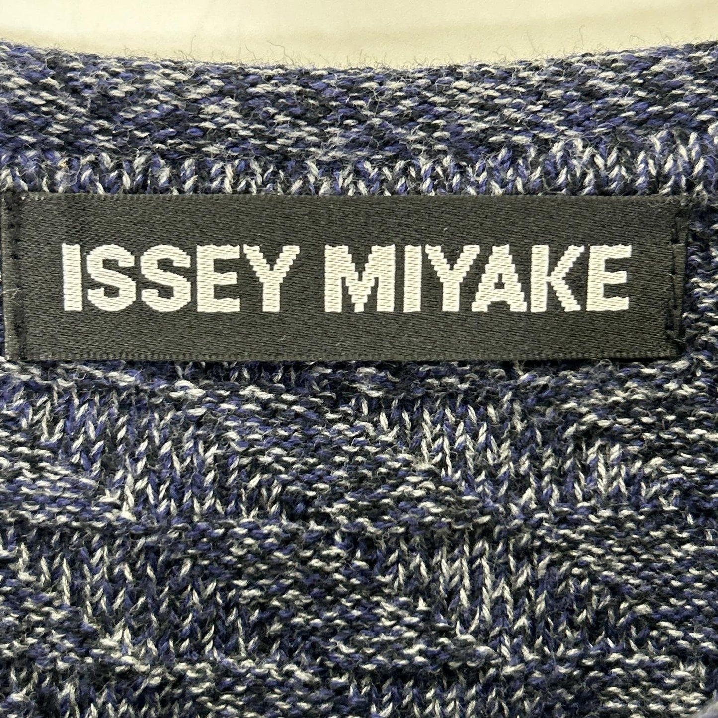 ISSEY MIYAKE MEN イッセイミヤケメン ME11KN0115 ブルー コットン100 クルーネックニット トップス