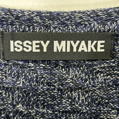 ISSEY MIYAKE MEN イッセイミヤケメン ME11KN0115 ブルー コットン100 クルーネックニット トップス