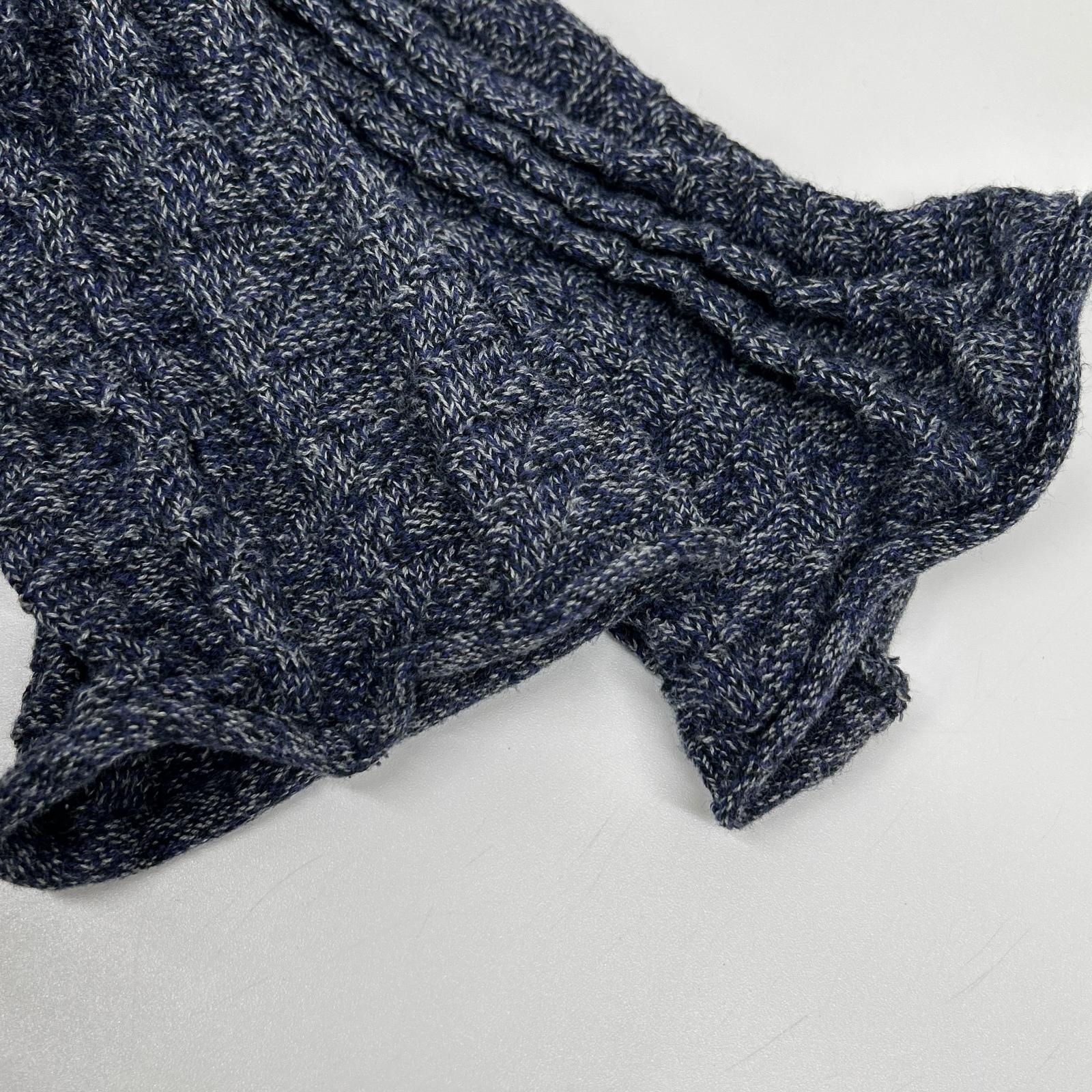 ISSEY MIYAKE MEN イッセイミヤケメン ME11KN0115 ブルー コットン100 クルーネックニット トップス