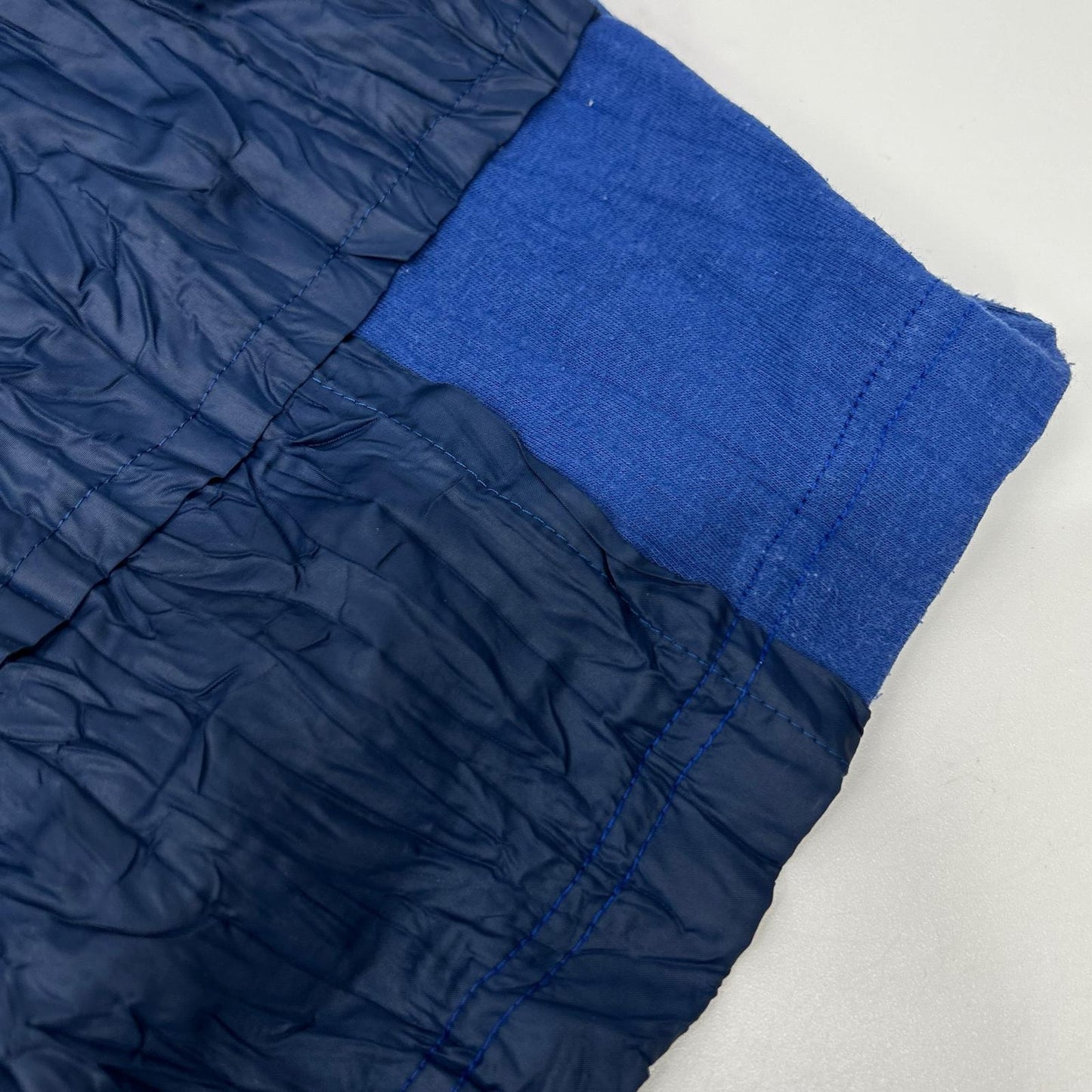 ISSEY MIYAKE MEN イッセイミヤケメン ME11JK018 ブルー ナイロンパッチワーク Tシャツ トップス