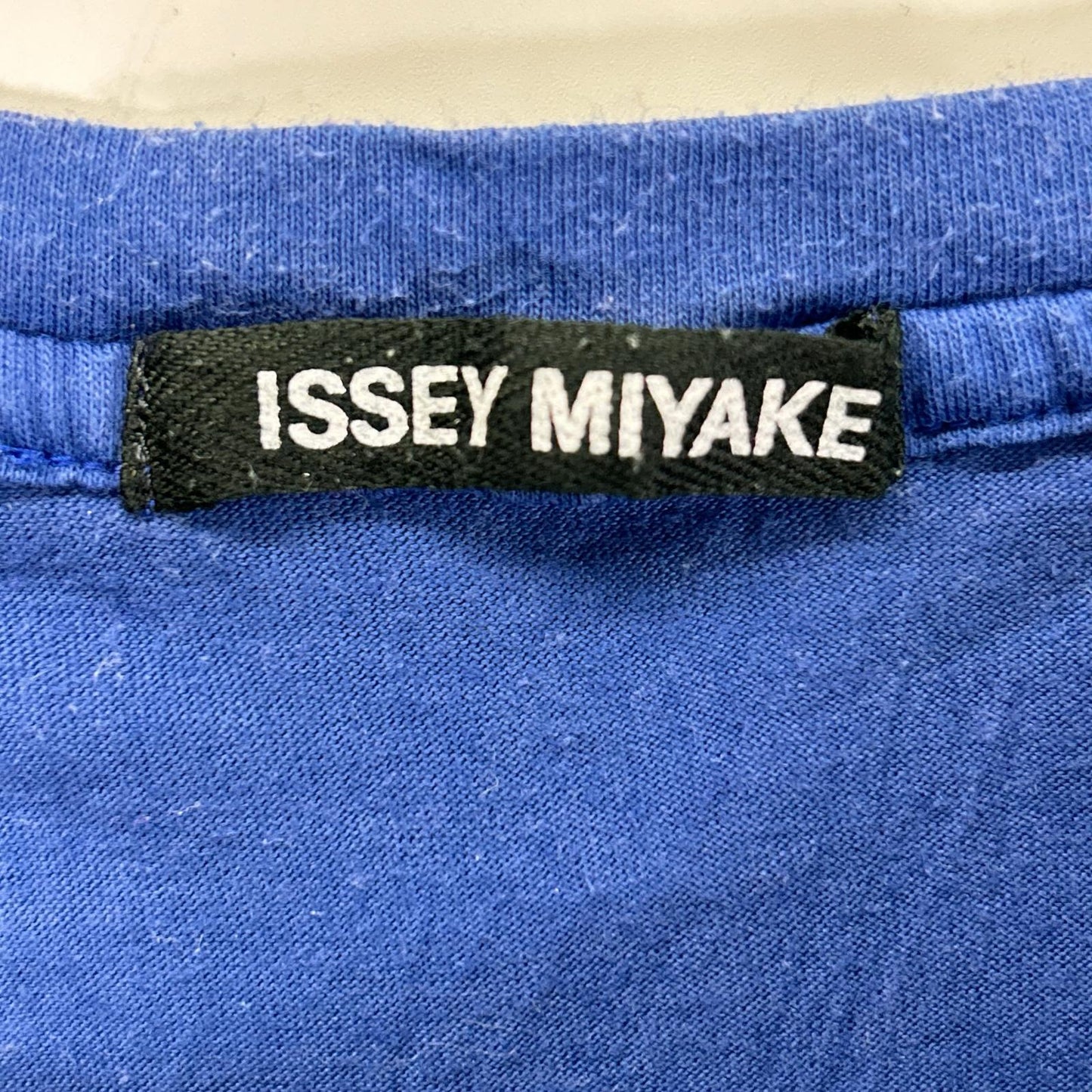 ISSEY MIYAKE MEN イッセイミヤケメン ME11JK018 ブルー ナイロンパッチワーク Tシャツ トップス