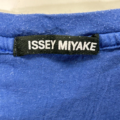 ISSEY MIYAKE MEN イッセイミヤケメン ME11JK018 ブルー ナイロンパッチワーク Tシャツ トップス