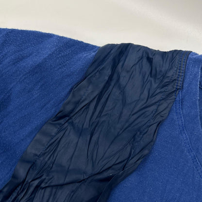 ISSEY MIYAKE MEN イッセイミヤケメン ME11JK018 ブルー ナイロンパッチワーク Tシャツ トップス