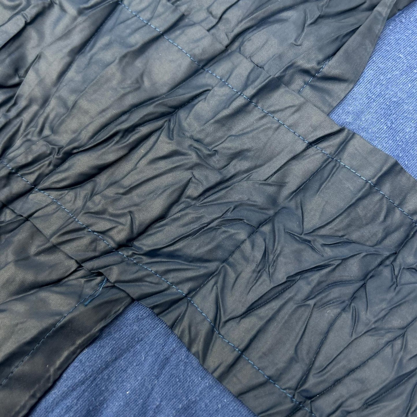 ISSEY MIYAKE MEN イッセイミヤケメン ME11JK018 ブルー ナイロンパッチワーク Tシャツ トップス