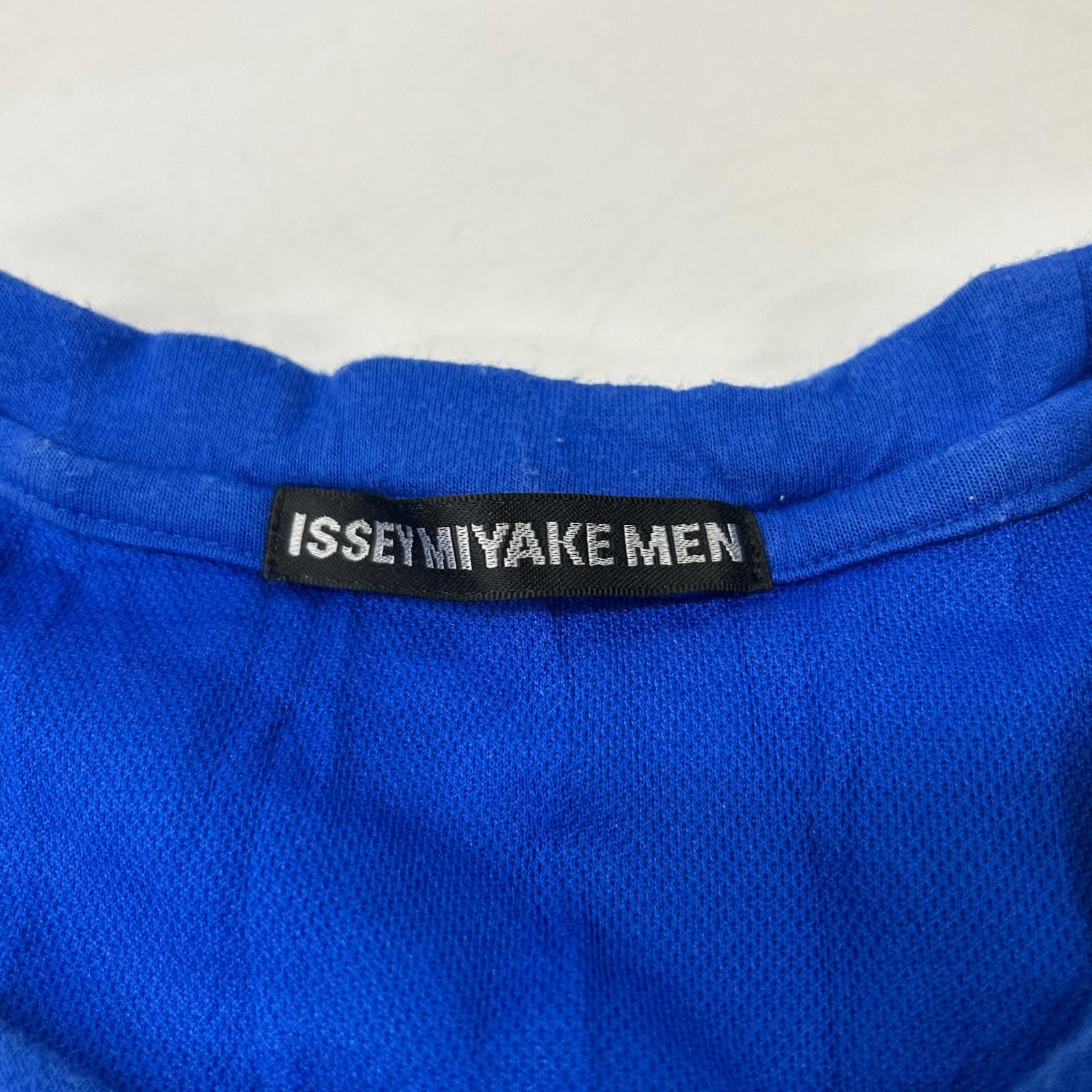ISSEY MIYAKE MEN イッセイミヤケメン ME61JK109 16SS ブルー ナイロン切替 ワンポケットTシャツ トップス
