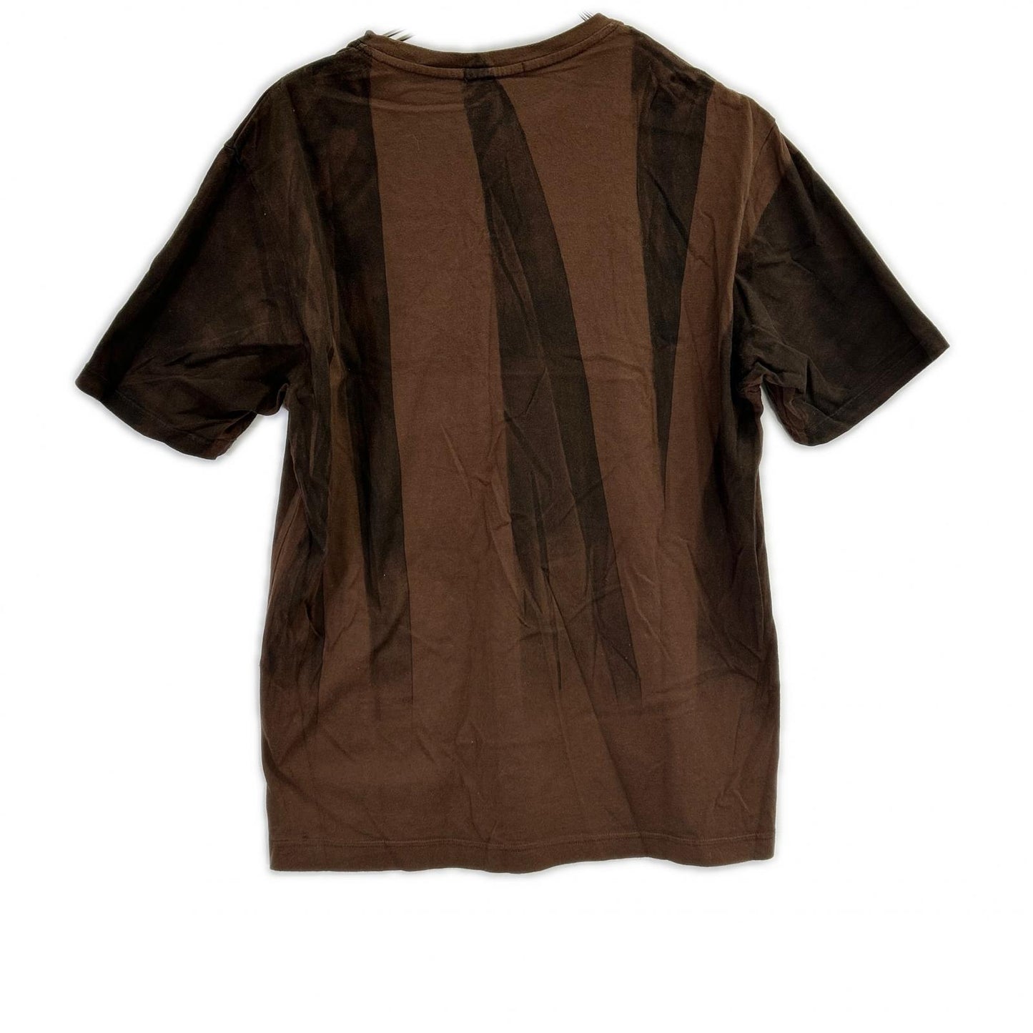 ISSEY MIYAKE MEN イッセイミヤケメン ME03JK431 ブラウン グラフィックプリントTシャツ トップス