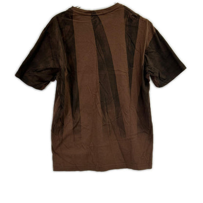 ISSEY MIYAKE MEN イッセイミヤケメン ME03JK431 ブラウン グラフィックプリントTシャツ トップス