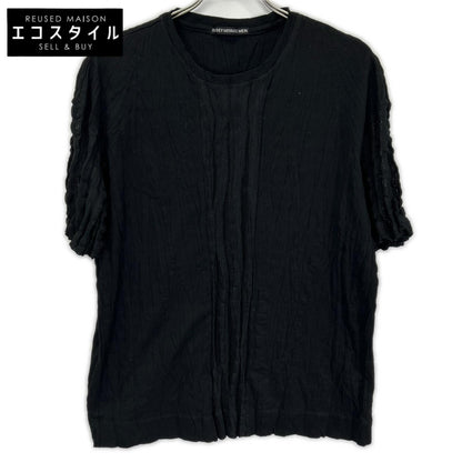ISSEY MIYAKE MEN イッセイミヤケメン ME61JK075 16SS ブラック メッシュ切替 Tシャツ トップス