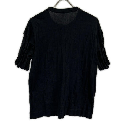 ISSEY MIYAKE MEN イッセイミヤケメン ME61JK075 16SS ブラック メッシュ切替 Tシャツ トップス