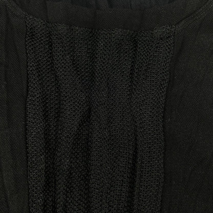 ISSEY MIYAKE MEN イッセイミヤケメン ME61JK075 16SS ブラック メッシュ切替 Tシャツ トップス