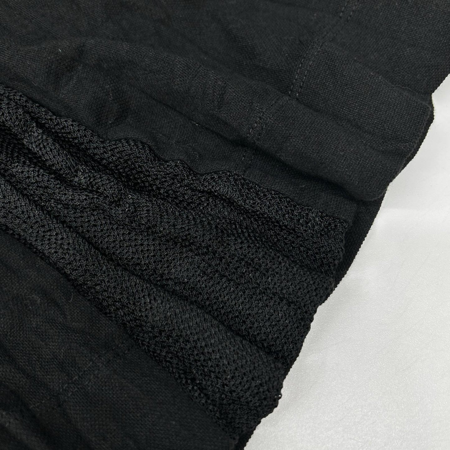 ISSEY MIYAKE MEN イッセイミヤケメン ME61JK075 16SS ブラック メッシュ切替 Tシャツ トップス