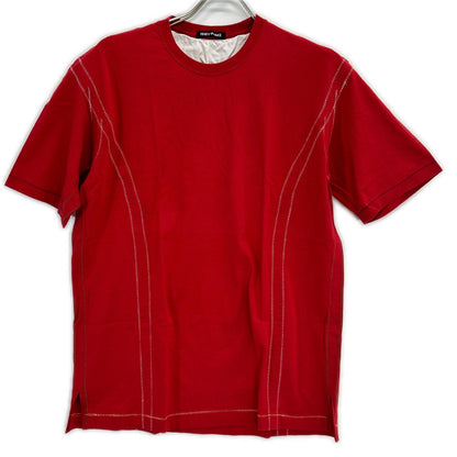 ISSEY MIYAKE MEN イッセイミヤケメン ME81JK416 レッド ステッチデザインTシャツ トップス