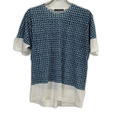 ISSEY MIYAKE MEN イッセイミヤケメン ME31JK183 13SS ライトブルー 総柄Tシャツ トップス
