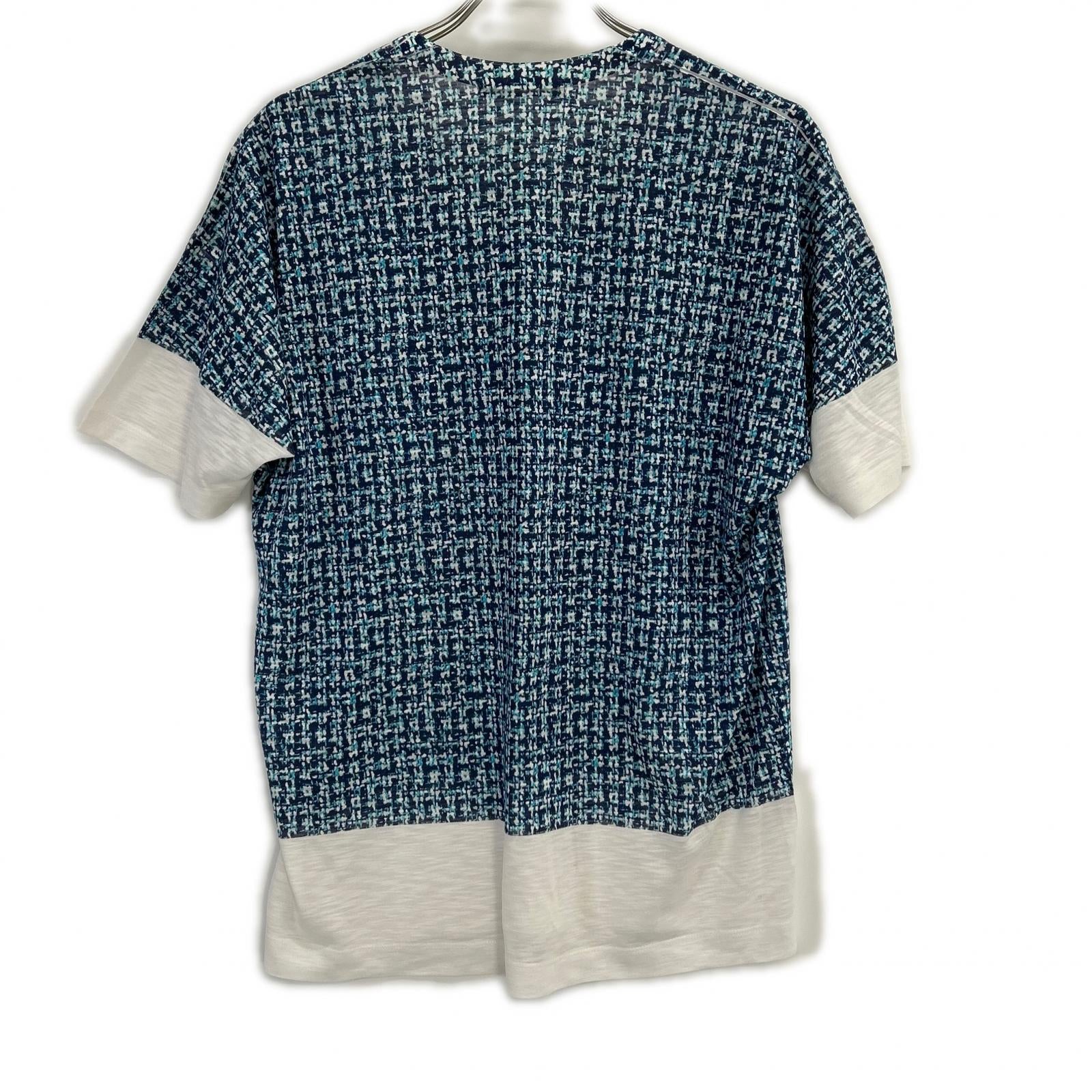 ISSEY MIYAKE MEN イッセイミヤケメン ME31JK183 13SS ライトブルー 総柄Tシャツ トップス