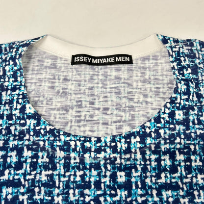 ISSEY MIYAKE MEN イッセイミヤケメン ME31JK183 13SS ライトブルー 総柄Tシャツ トップス