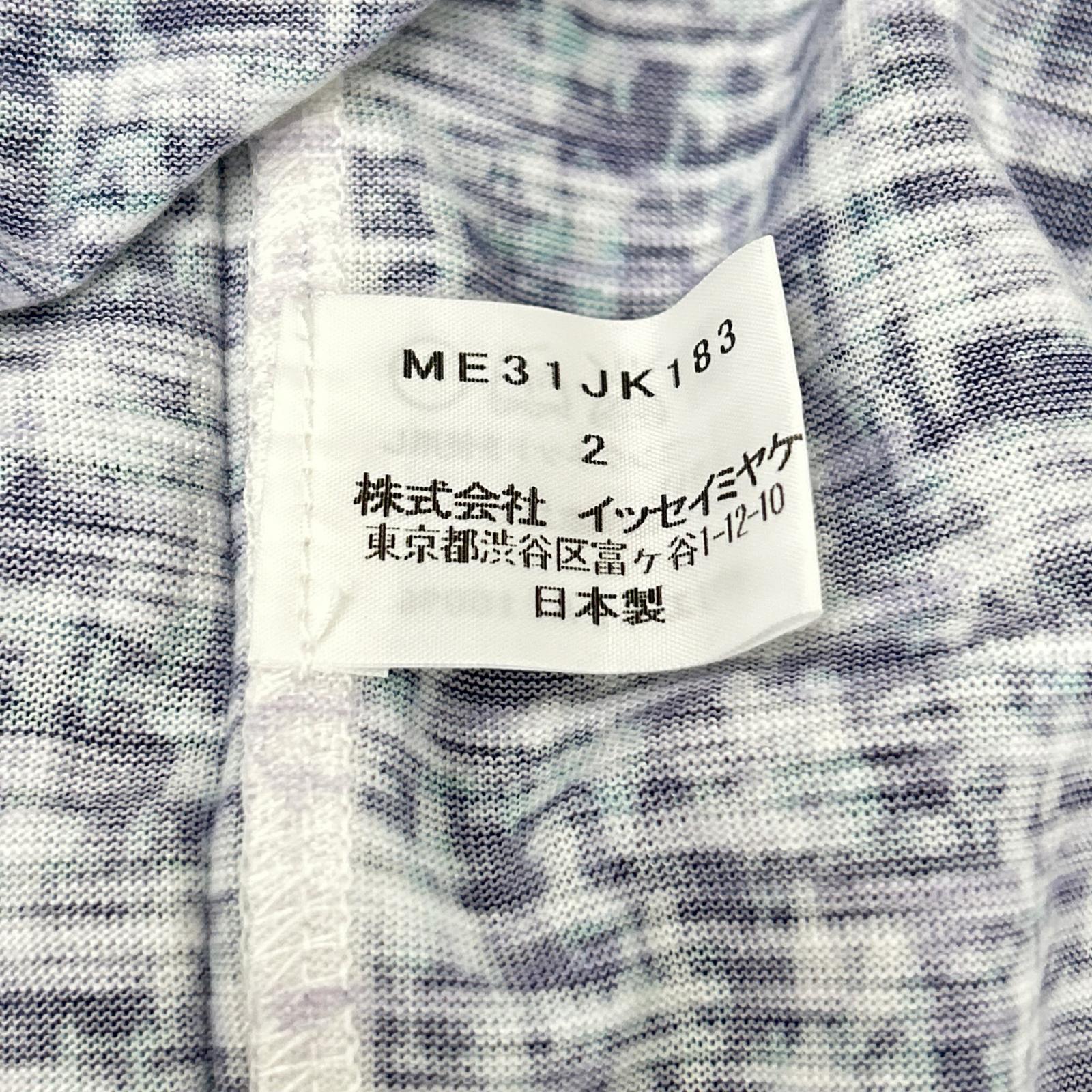 ISSEY MIYAKE MEN イッセイミヤケメン ME31JK183 13SS ライトブルー 総柄Tシャツ トップス