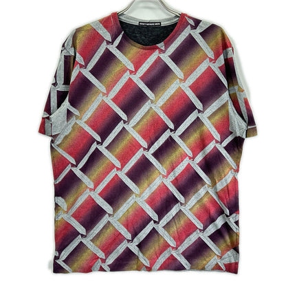 ISSEY MIYAKE MEN イッセイミヤケメン ME23JK417 12AW マルチカラー 総柄プリントTシャツ トップス