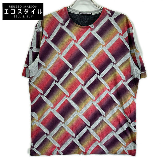 ISSEY MIYAKE MEN イッセイミヤケメン ME23JK417 12AW マルチカラー 総柄プリントTシャツ トップス