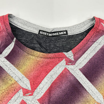 ISSEY MIYAKE MEN イッセイミヤケメン ME23JK417 12AW マルチカラー 総柄プリントTシャツ トップス