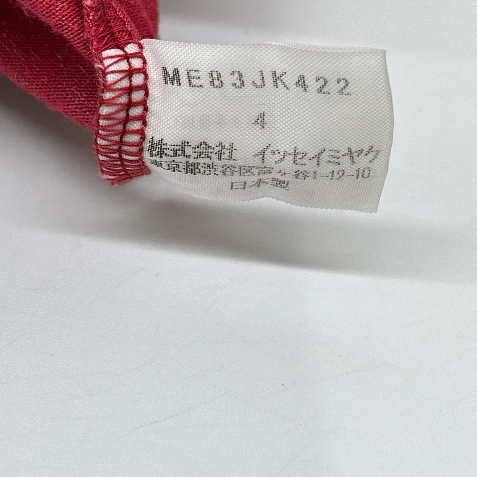 ISSEY MIYAKE MEN イッセイミヤケメン ME83JK422 レッド グラデーションTシャツ トップス