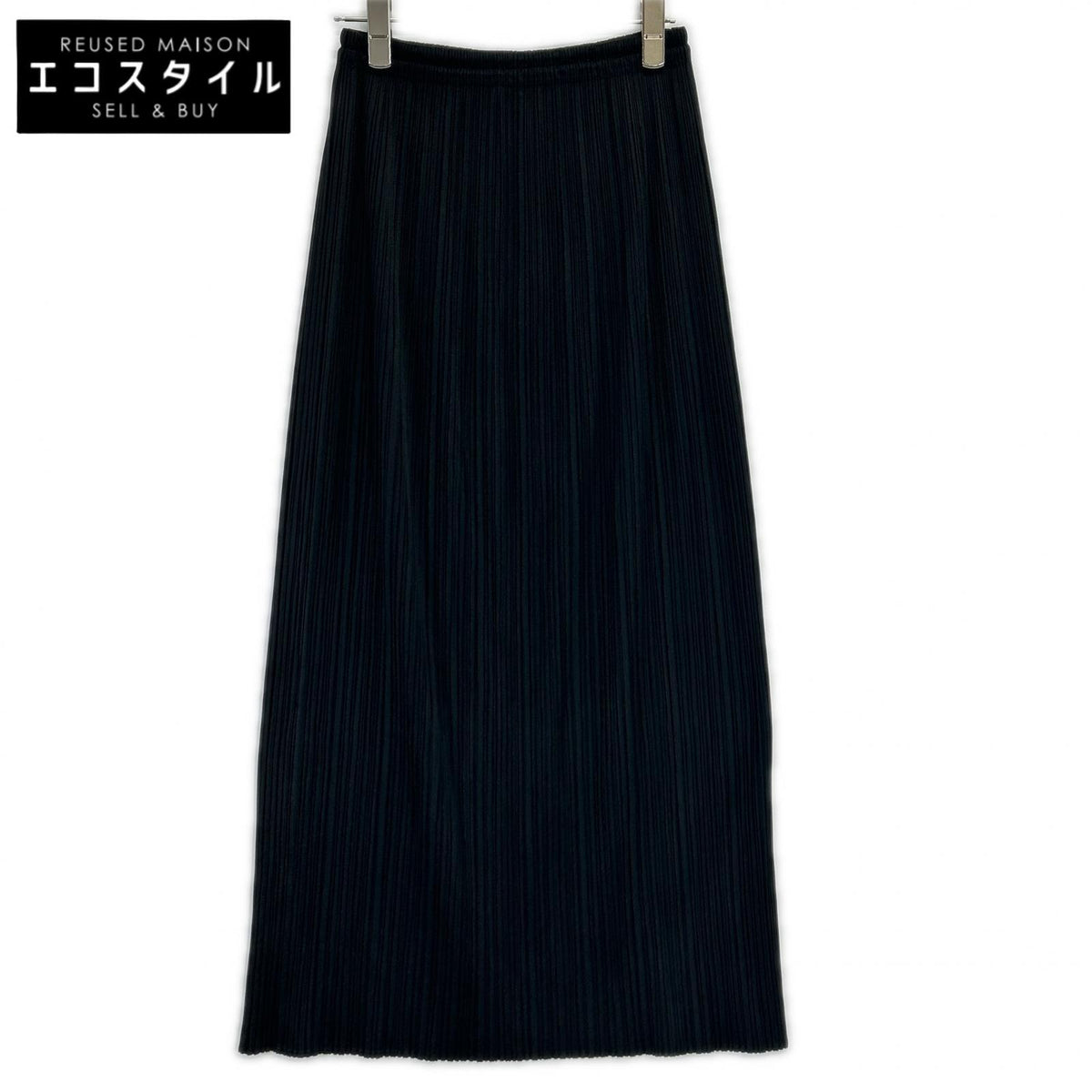 PLEATS PLEASE PP05-JG001 black pleated straight long skirt skirt