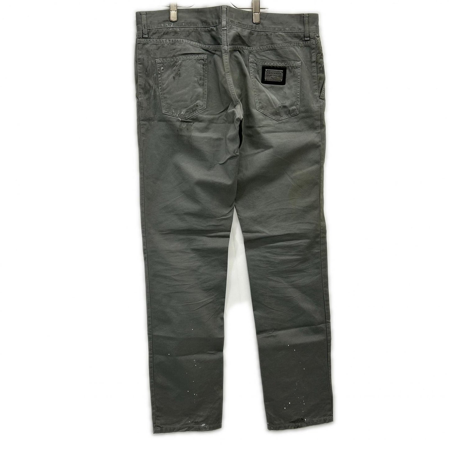 DOLCE&GABBANA ドルチェアンドガッバーナ GZP0LT/G8G13 モスグリーン ペイント加工デニムパンツ ボトムス