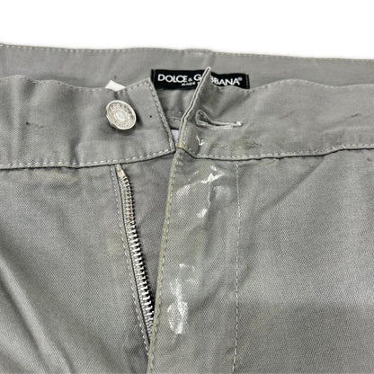 DOLCE&GABBANA ドルチェアンドガッバーナ GZP0LT/G8G13 モスグリーン ペイント加工デニムパンツ ボトムス