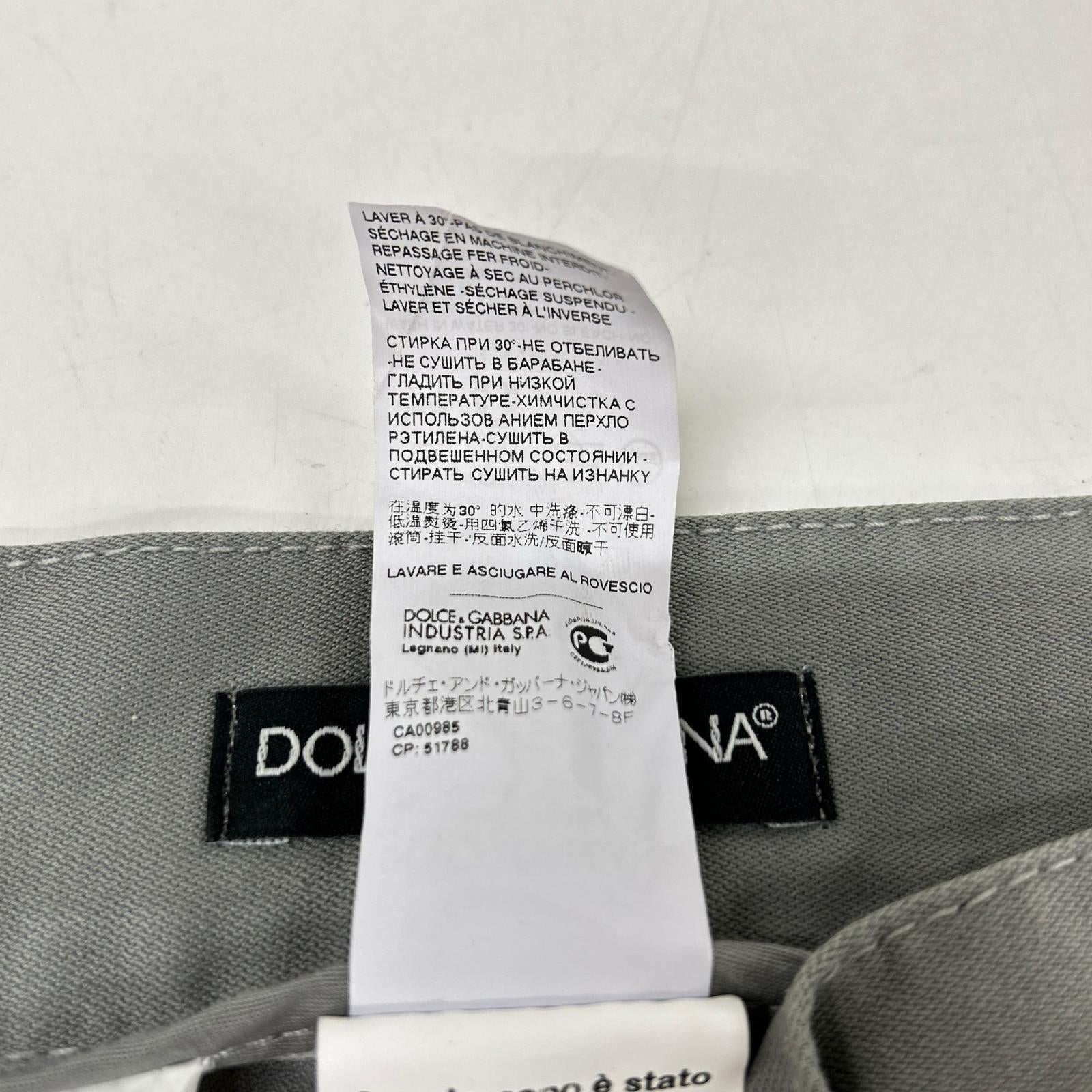 DOLCE&GABBANA ドルチェアンドガッバーナ GZP0LT/G8G13 モスグリーン ペイント加工デニムパンツ ボトムス