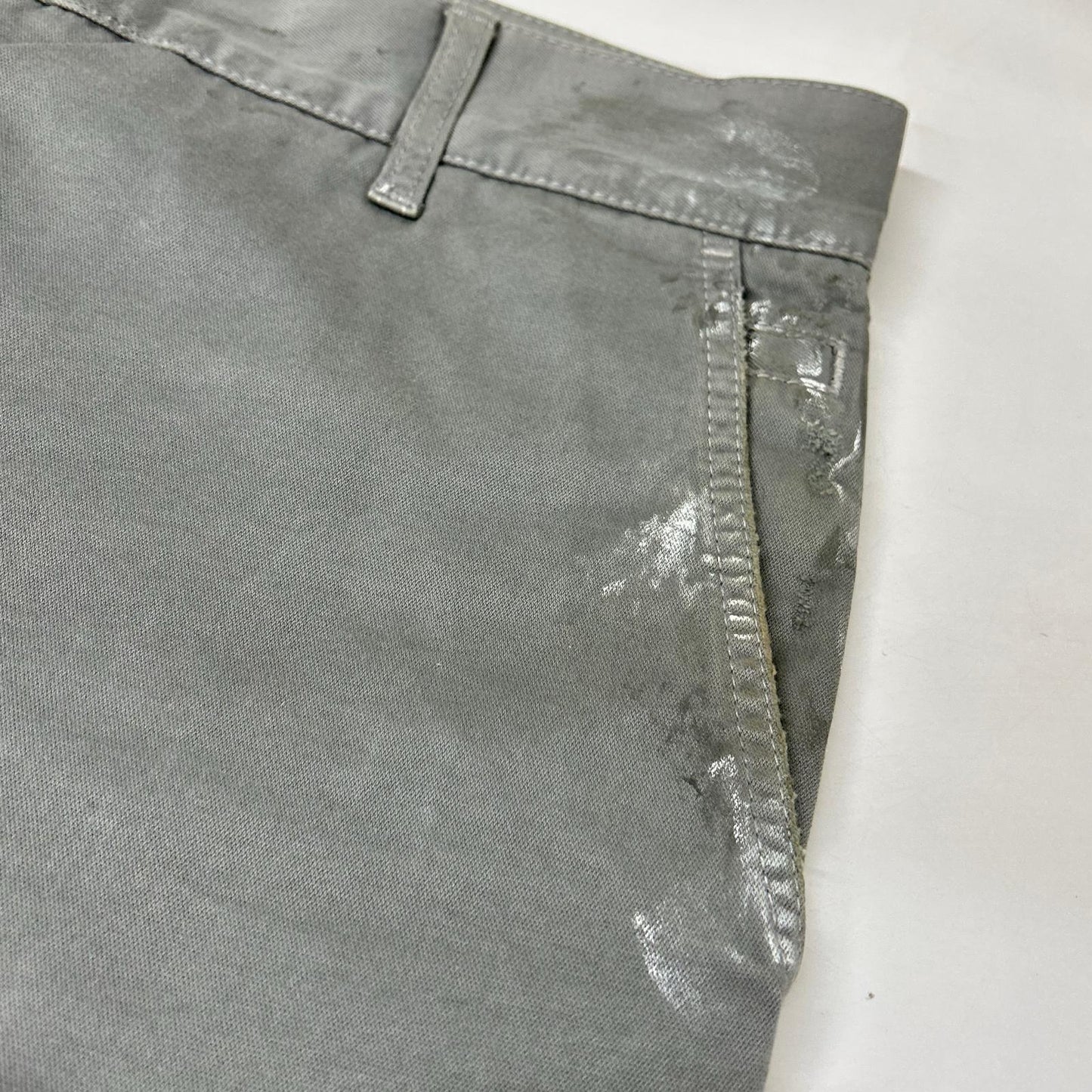 DOLCE&GABBANA ドルチェアンドガッバーナ GZP0LT/G8G13 モスグリーン ペイント加工デニムパンツ ボトムス