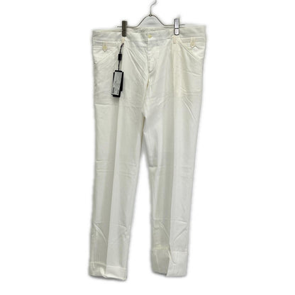 DOLCE&GABBANA ドルチェアンドガッバーナ G3HITT/FM5AL ホワイト センタープレススラックスパンツ ボトムス