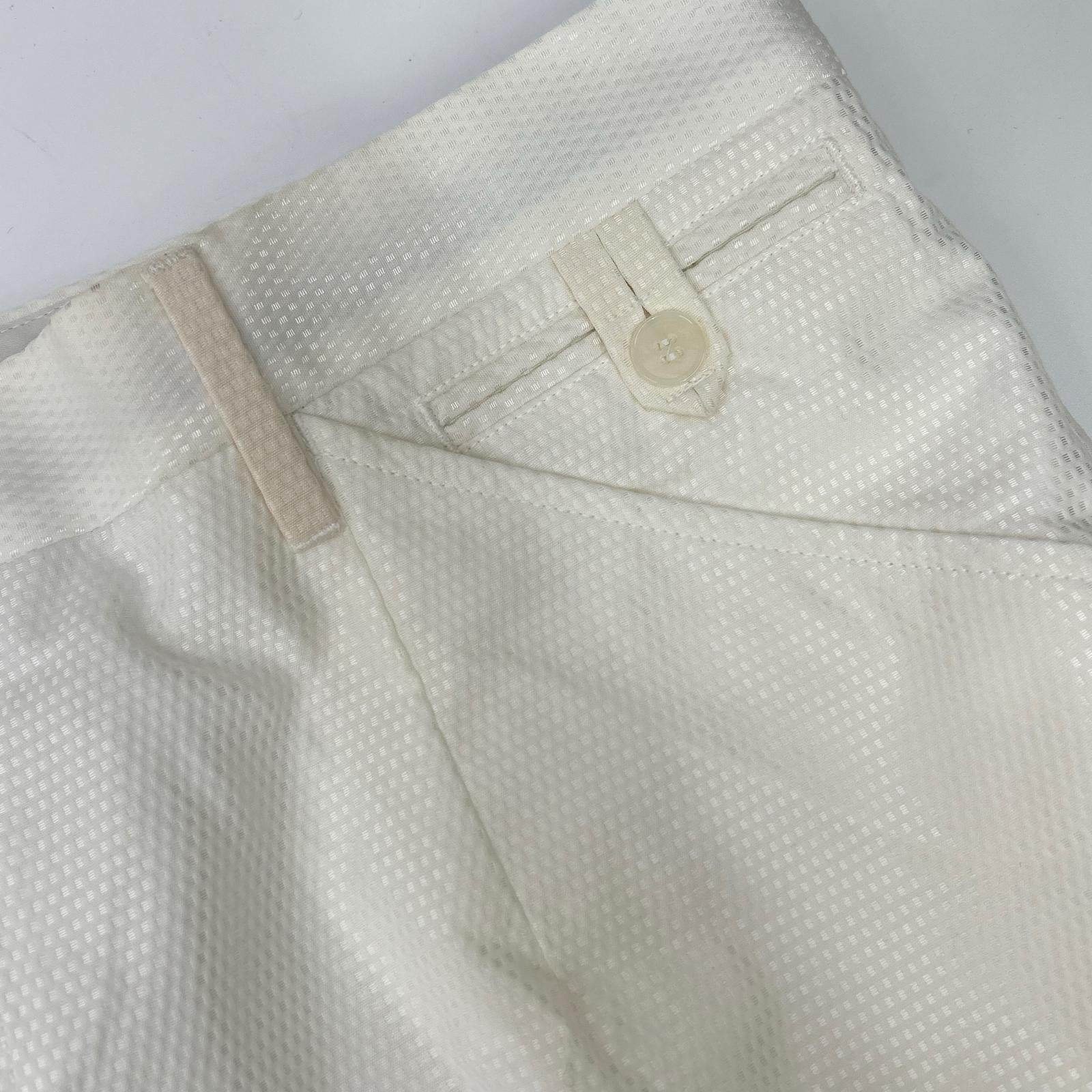 DOLCE&GABBANA ドルチェアンドガッバーナ G3HITT/FM5AL ホワイト センタープレススラックスパンツ ボトムス