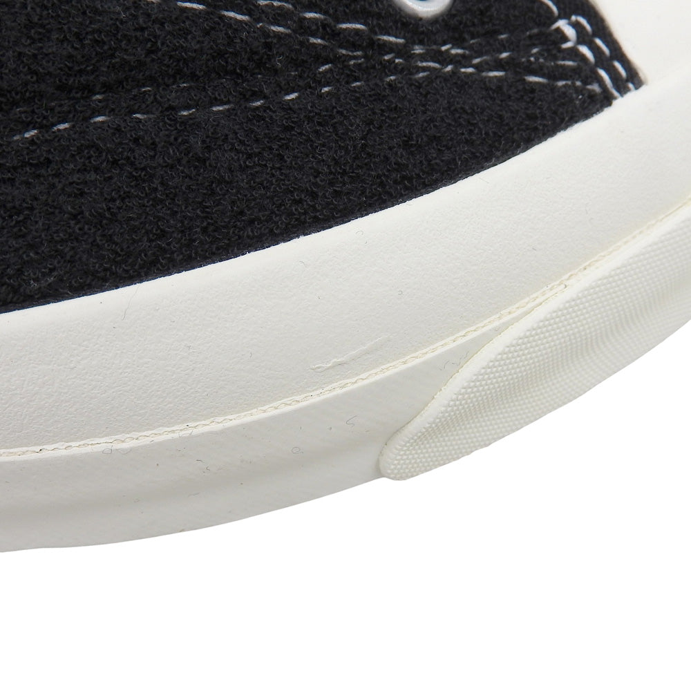 converse コンバース 新品同様 パイル地 ローカットスニーカー シューズ メンズ ブラック 26.5cm 1SD793 シューズ