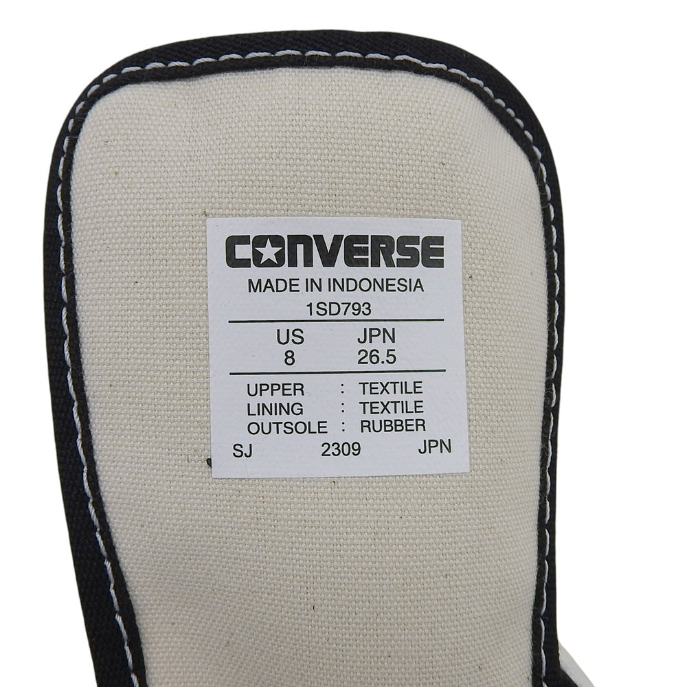 converse コンバース 新品同様 パイル地 ローカットスニーカー シューズ メンズ ブラック 26.5cm 1SD793 シューズ