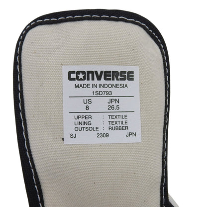 converse コンバース 新品同様 パイル地 ローカットスニーカー シューズ メンズ ブラック 26.5cm 1SD793 シューズ