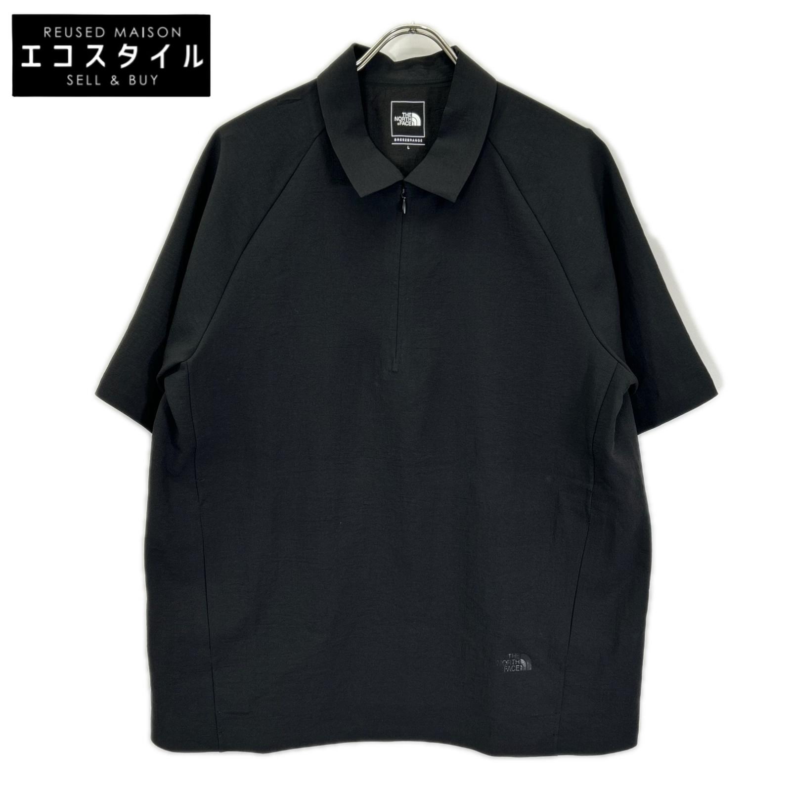 THE NORTH FACE ノースフェイス NT22660 ブラック BREEZERANGE トランクルショートスリーブジップポロシャツ トップス
