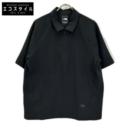 THE NORTH FACE ノースフェイス NT22660 ブラック BREEZERANGE トランクルショートスリーブジップポロシャツ トップス