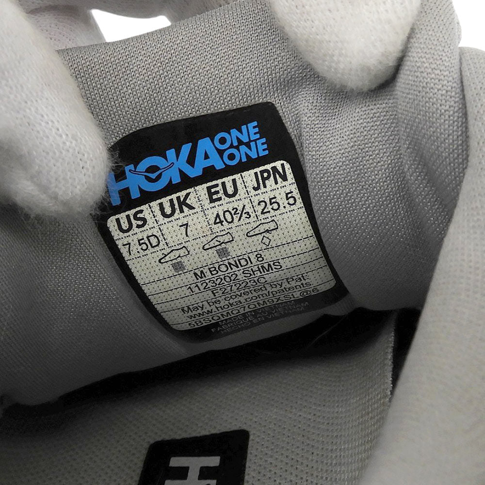 HOKAONEONE ホカオネオネ ボンダイ8 ローカット スニーカー シューズ メンズ グレー 25.5cm 1123202 シューズ