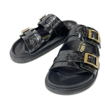 BIRKEN STOCK ビルケンシュトック 【美品】UNITEDARROWS別注 1028831 ST BARTHS クロコ型押しレザー サンダル シューズ