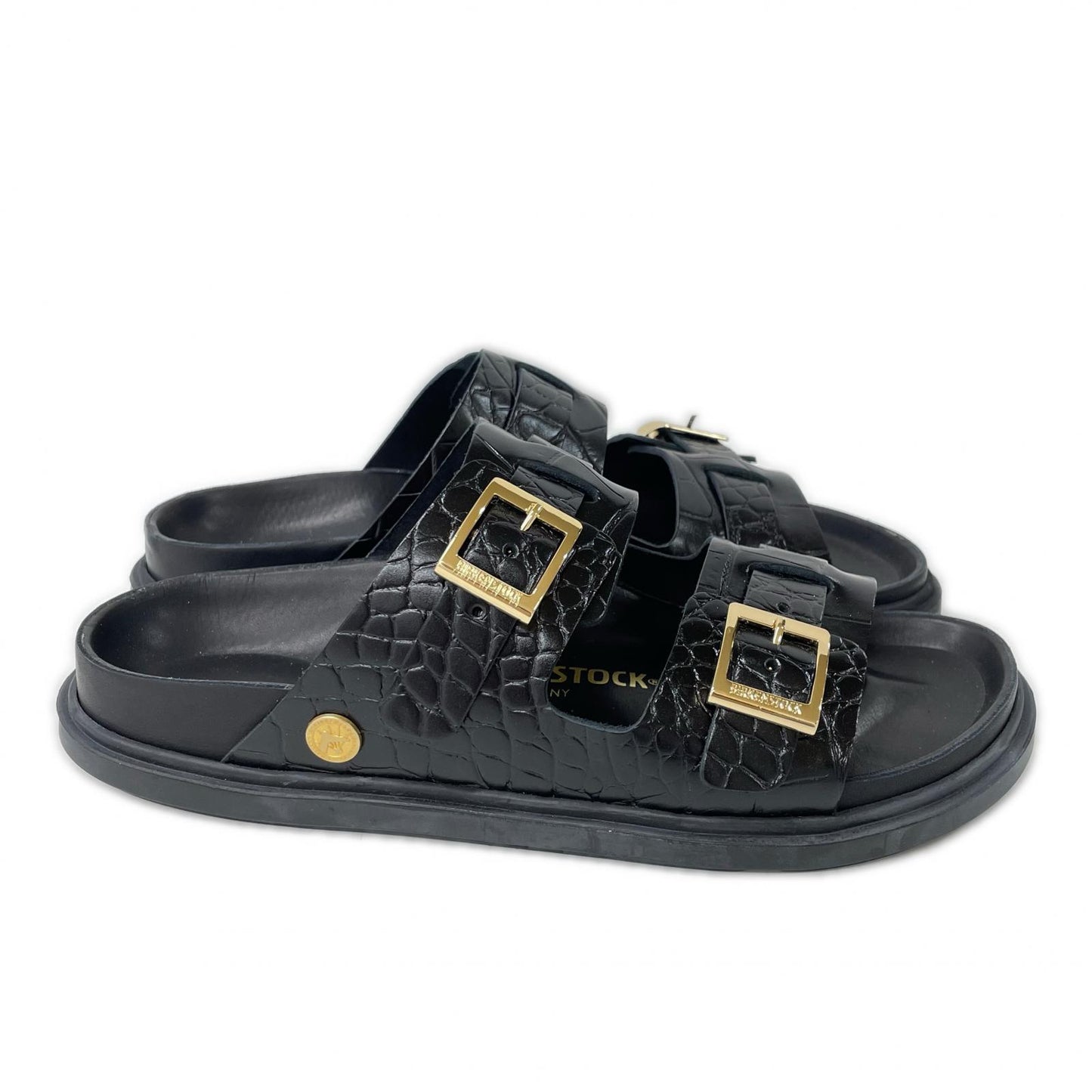 BIRKEN STOCK ビルケンシュトック 【美品】UNITEDARROWS別注 1028831 ST BARTHS クロコ型押しレザー サンダル シューズ