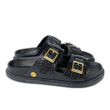 BIRKEN STOCK ビルケンシュトック 【美品】UNITEDARROWS別注 1028831 ST BARTHS クロコ型押しレザー サンダル シューズ